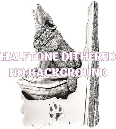 WOLF 3d illusion & laser-ready file 3DWave.us